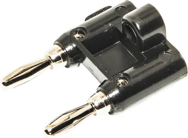 Actual product image Mueller Electric Test adapter 2x banana plug - 2x banana socket 4 mm 15A 1.5kVAC 40mm black