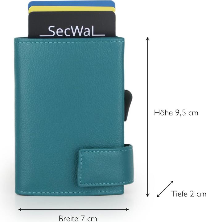 Actual product image SecWal 1 Kreditkartenetui Geldbörse RFID Leder 9 cm