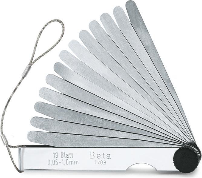 BETA 017084020 1708Hs/20 Spulenlehren Metrisch 0,05÷1,0 S mm 20-teilig