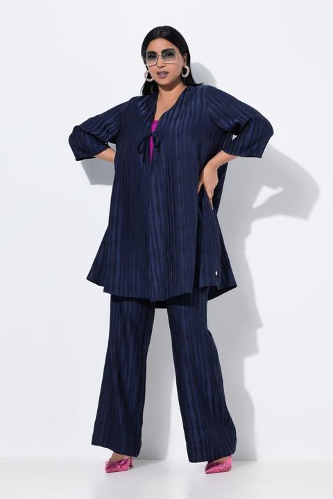 Produktbild Ulla Popken Easy-Going-Jacke, offene Form, V-Ausschnitt (54)
