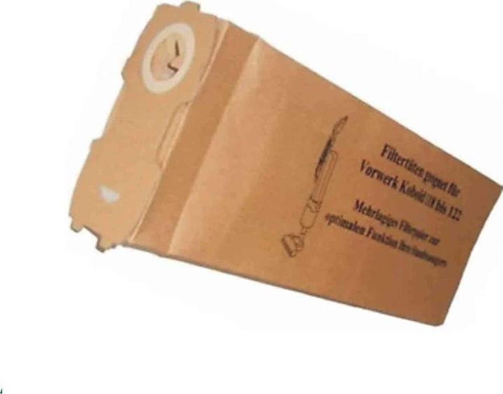 Alternativ Filterhaus Papier Staubbeutel passend für Vorwerk Kobold VK120 VK121 VK122 (6x)
