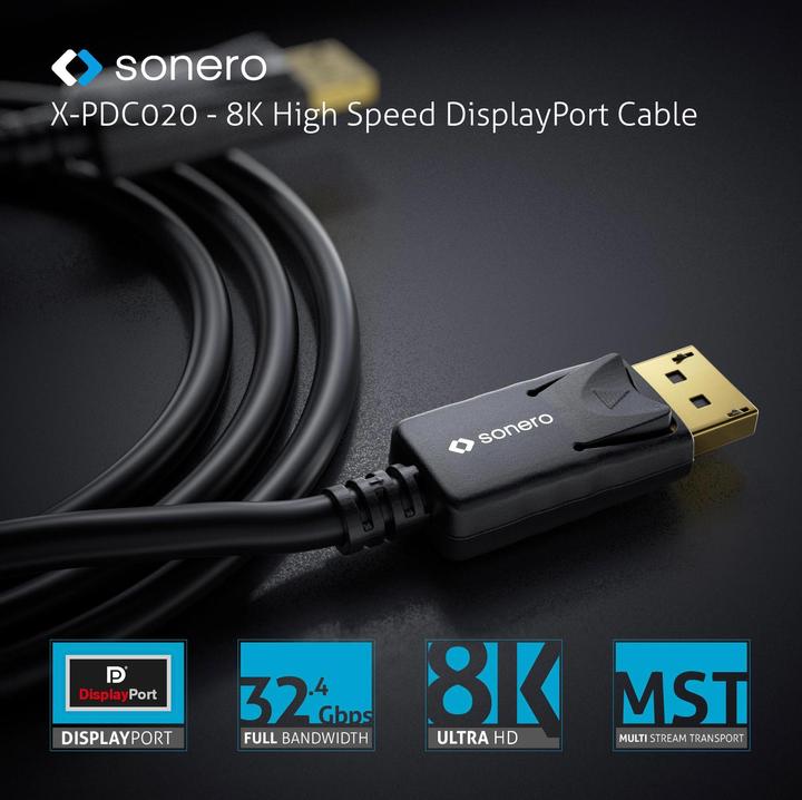 Actual product image Sonero DisplayPort — DisplayPort (1.50 m, DisplayPort)