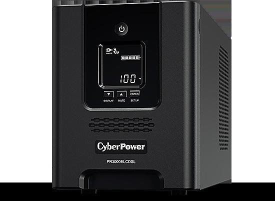 Produktbild Cyberpower PR3000ELCDSL 3000VA/2700W 36M Garantie Vorab Austauschservice deutsche Software VMWARE ready deut... (3000 VA, 2700 W, Line-Interaktiv USV)