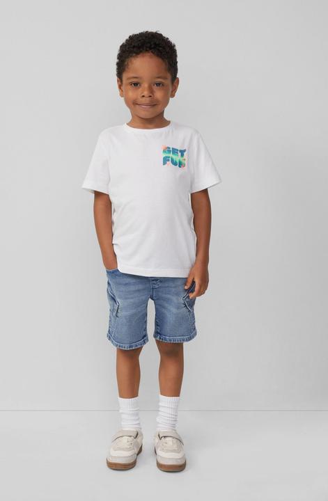 Produktbild S.Oliver T-Shirt Baumwoll-T-Shirt mit Front- und Rückenprint (104, 110)