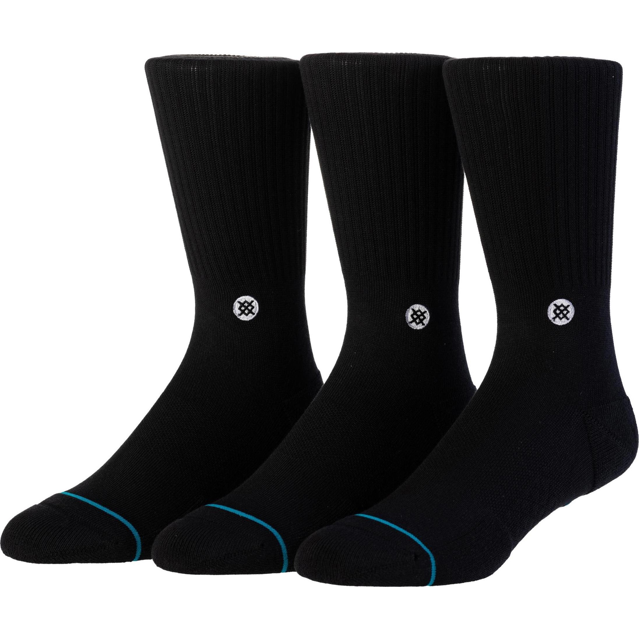 Stance, Herren, Socken, Icon, Schwarz, (3er Pack, 43 - 46)