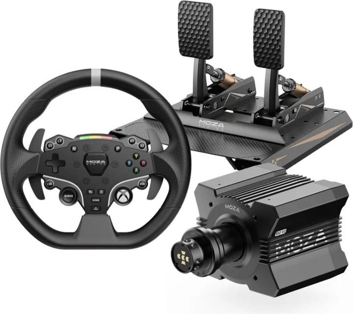 Racing R12 V2 Bundle – Direct Drive 12Nm Base + ESX Lenkrad + CRP2 Pedale – Xbox & PC