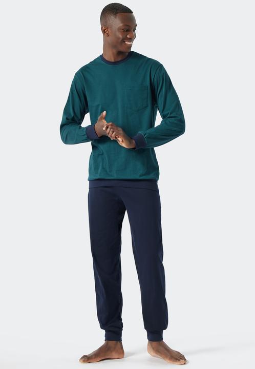 Produktbild Schiesser Essentials Nightwear Schlafanzug Langarm (M)