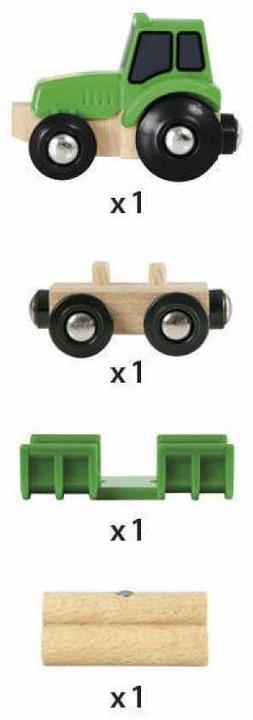 Productafbeelding Brio Houten trekker met lading