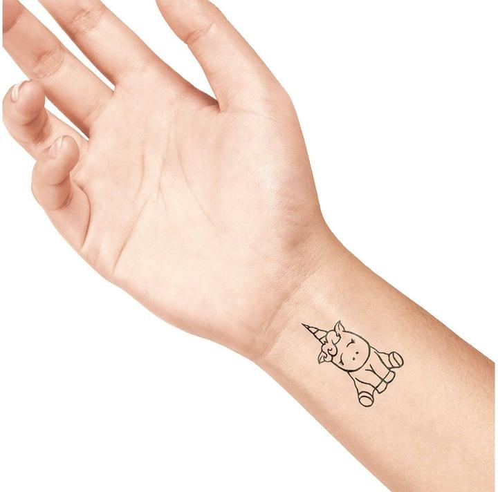 Actual product image Ladot Tattoo stamp unicorn medium