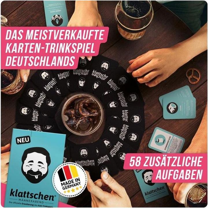 Produktbild Denkriesen klattschen® -MÄNNERABEND - Die offizielle Erweiterung des Kult-Trinkspiels