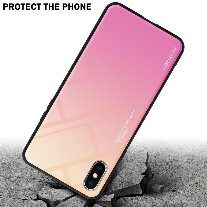 Actual product image Cadorabo TPU 2 colors glass cover (Apple iPhone X)