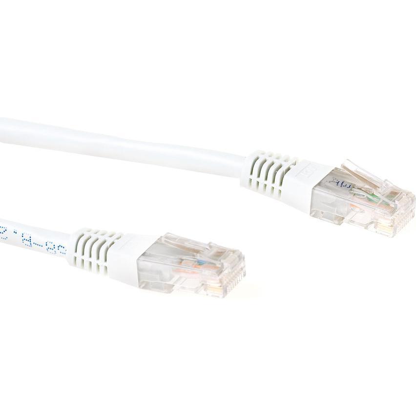 ACT White 0.5 meter LSZH U/UTP CAT6 patch cable with RJ45 connectors (U/UTP, CAT6, 0.50 m), Netzwerkkabel