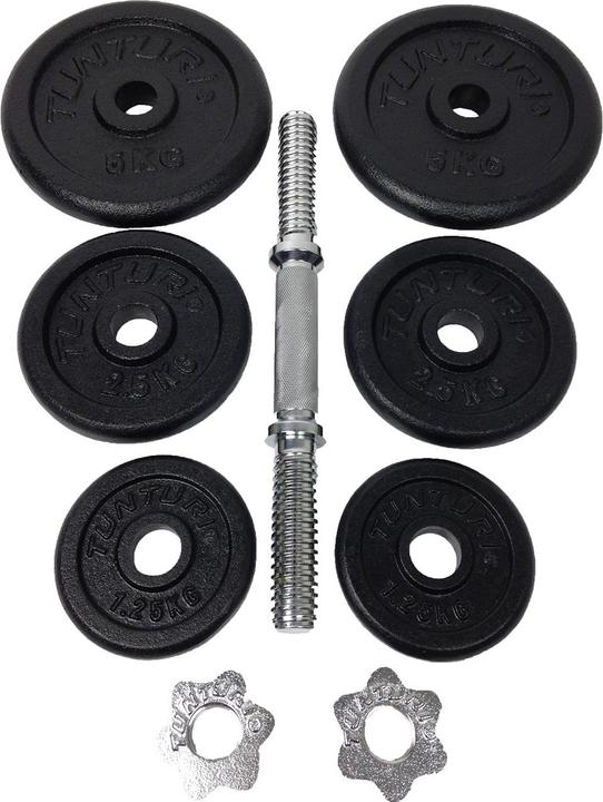 Produktbild Tunturi Kurzhantelset 20 kg (2 x 1.25 kg, 2 x 2.5 kg, 2 x 5 kg)