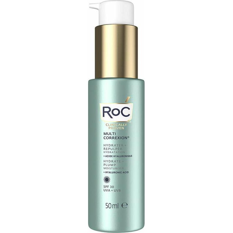 Roc, Gesichtscreme, Multi Correxion Hydrate & Plump Daily Moisturiser SPF30 (50 ml, Tagescreme, SPF 30)