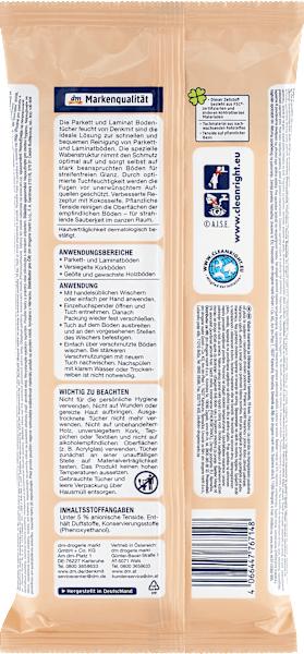 Produktbild dm Denkmit Bodentücher Parkett und Laminat feucht