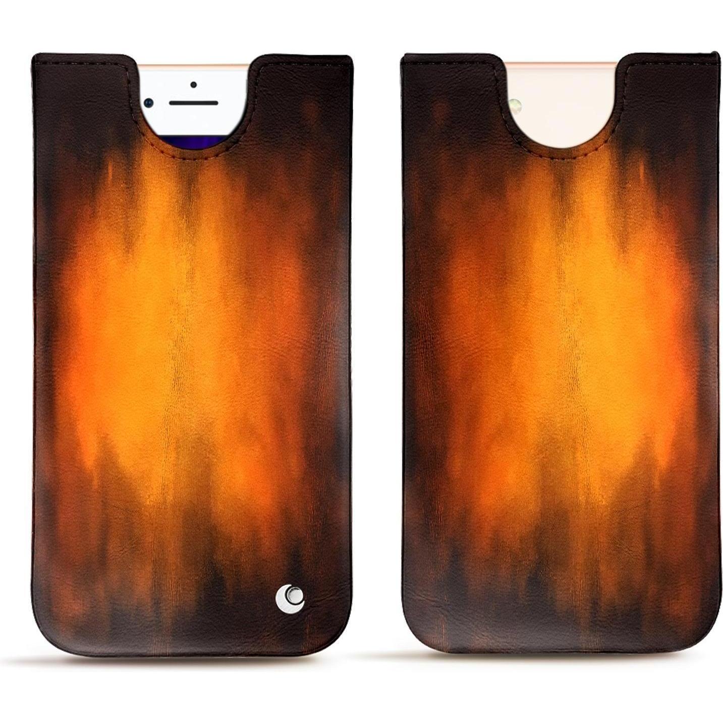 Noreve Lederschutzhülle (Apple iPhone 8), Smartphone Hülle, Violett