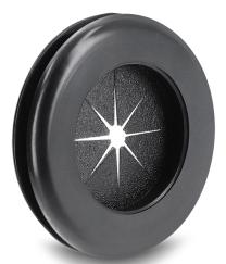 Produktbild Delock Gummi Kabeldurchführung rund Ø 38 mm schwarz