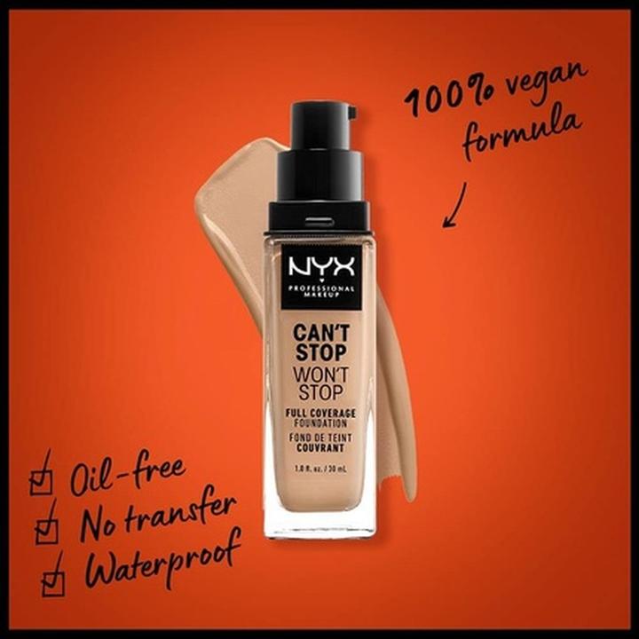 Actual product image NYX Professional Make-Up Can't Stop Won't Stop (7.5 Soft Beige)
