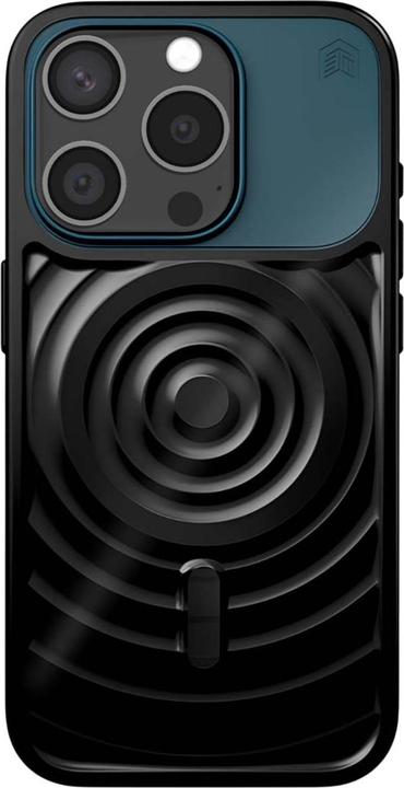 STM Reawaken Ripple MagSafe - iPhone 15 Pro Max Hülle (Schwarz / Atlantik) (Apple iPhone 15 Pro Max)