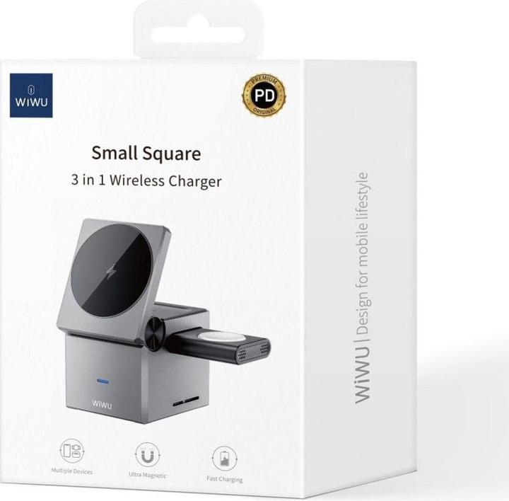 Produktbild Wiwu Wireless charger - Foldable Wireless Charger 3in1 Wi-W030 15W (15 W)