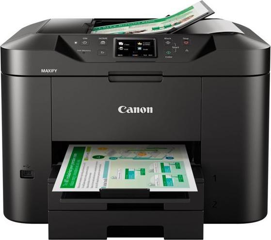 Produktbild Canon MAXIFY MB2755 Schwarz A4 MFP Farb Drucker drucken kopieren scannen fax Wlan Lan Cloud-Link (Tintenpatrone, Schwarz-Weiss)