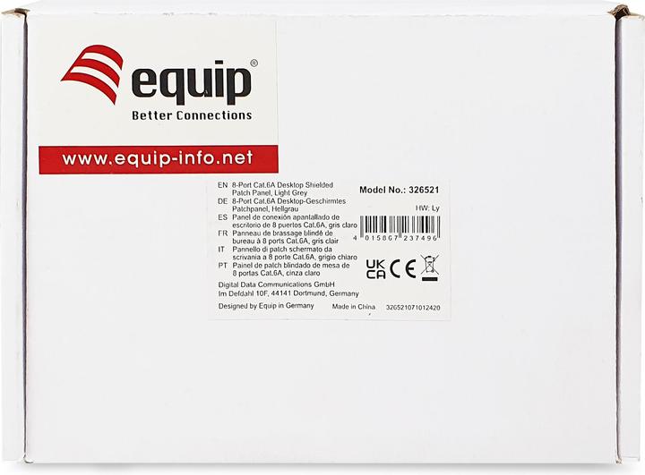 Produktbild equip Patchpanel 8x FTP 1HE Premium