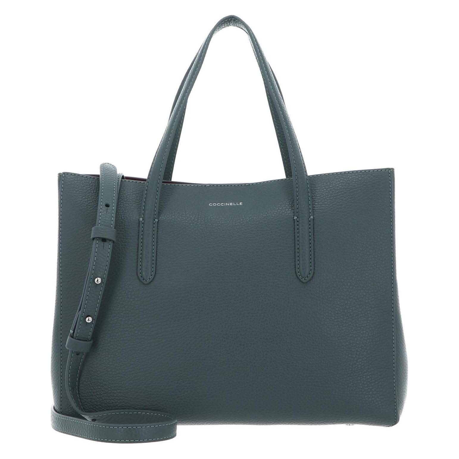 Coccinelle, Damen, Handtasche, Swap Handbag Grained Leather, Grün