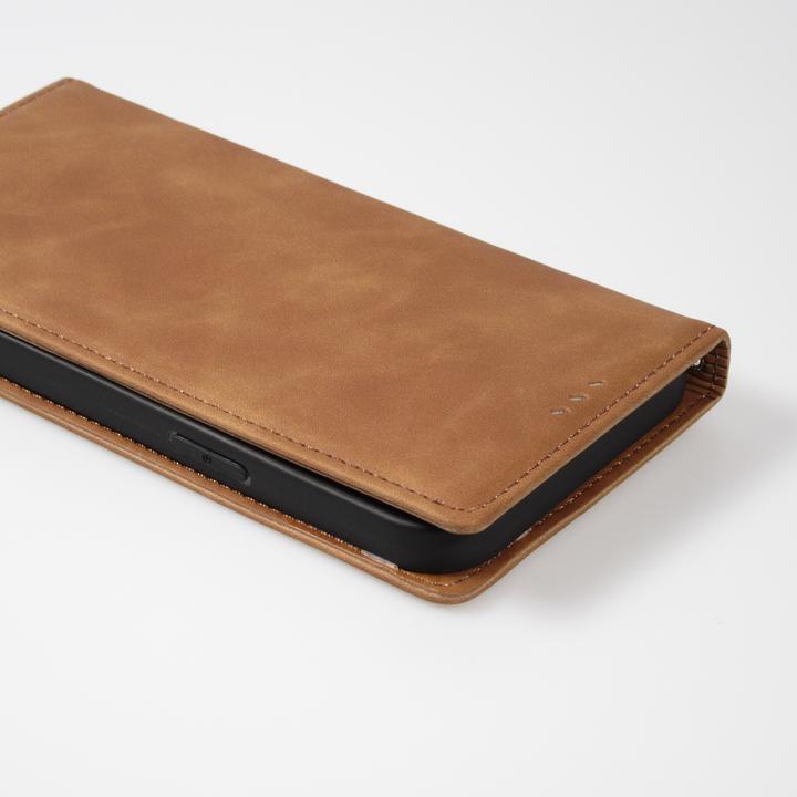 Image du produit PhoneLook Etui cuir Flip Wallet vintage avec fermeture aimantée et compartiment cartes (Apple iPhone 13)