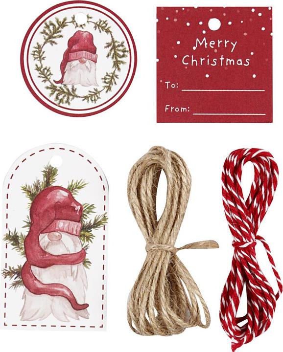 Produktbild Creativ Company Geschenkanhänger Santa (25x)