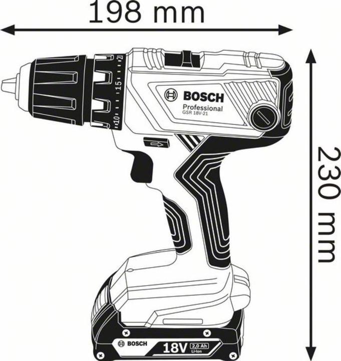 Productafbeelding Bosch Professional GSR 18V-21