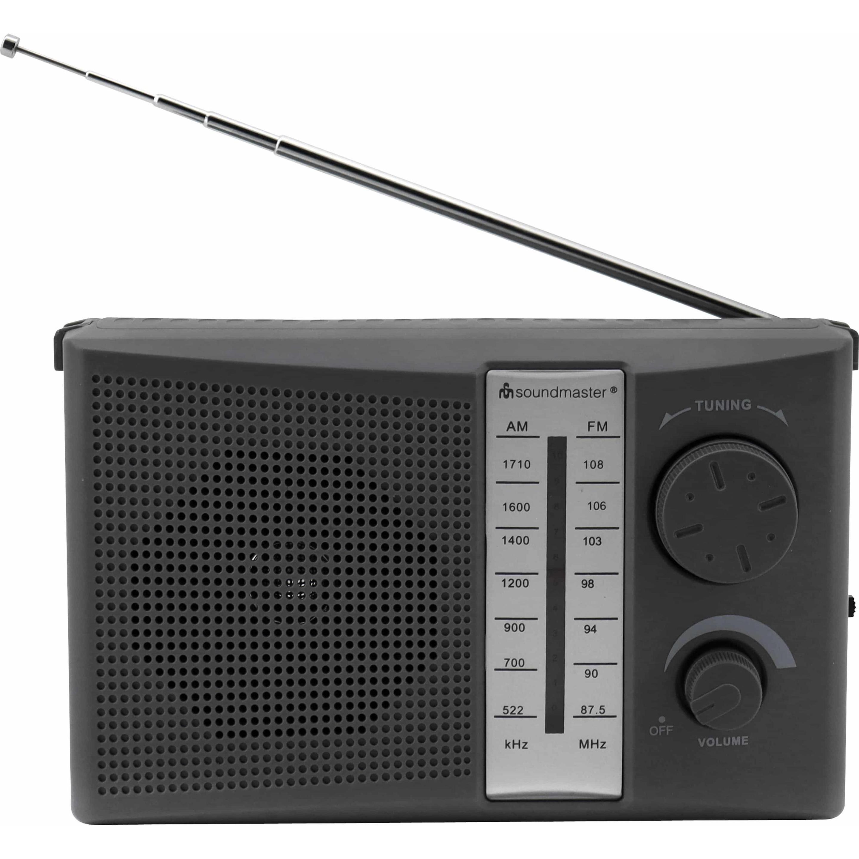 Soundmaster UKW/MW Radio TR490 SW, schwarz (UKW, MW), Radio, Schwarz