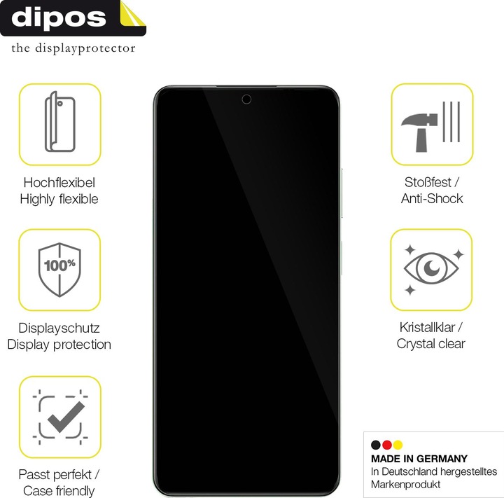 Produktbild Dipos 3D Full Cover Schutzfolie (1 Stück, Xiaomi Redmi 12 5G)
