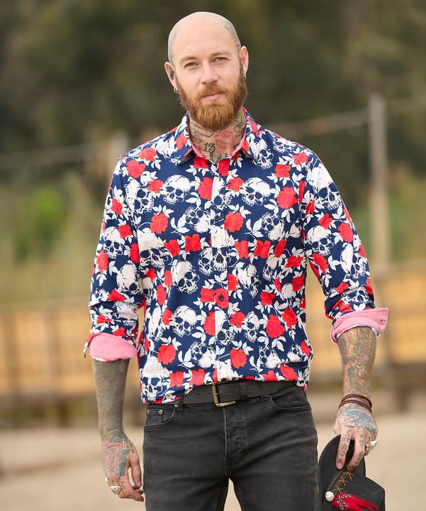 Produktbild Joe Browns Rose Skull Print Long Sleeve Shirt (L)