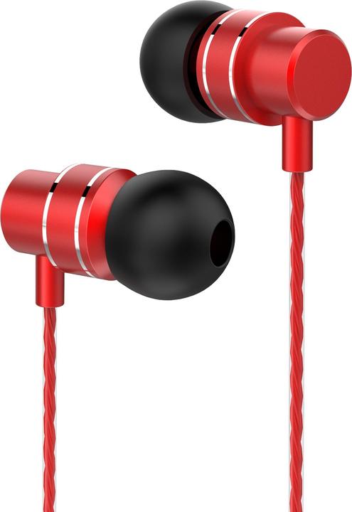 Actual product image Lenovo Auricolari Con Microfono Metal Earbuds Red (Cable)