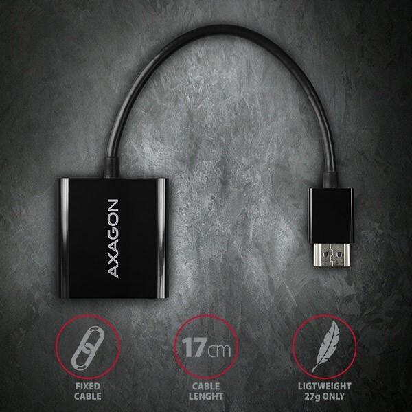 Produktbild Axagon HDMI (Typ A) — VGA (HDMI, VGA, 4.20 cm)