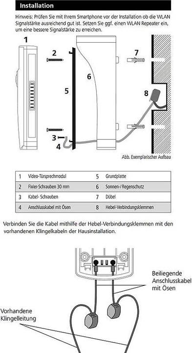 Produktbild Burg Wächter DOOR eGUARD Video Bell DG8500 (WLAN)