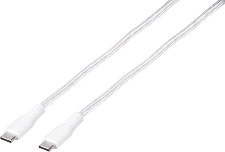 Vivanco cavo USB-C - ricarica USB-C LongLife 1,5 m, baltas (62398) (1.50 m, USB 3.2 Gen 2, 60 W)