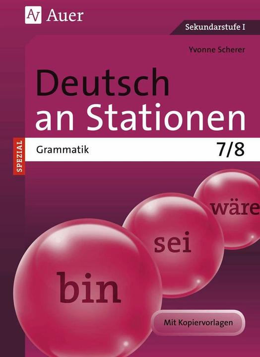 Actual product image Deutsch an Stationen SPEZIAL Grammatik 7-8 (German, Yvonne Scherer, 2023)
