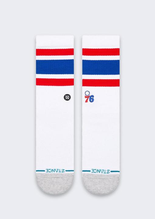 Image du produit Stance Weisse Tube-Socken der Philadelphia 76ers (L)