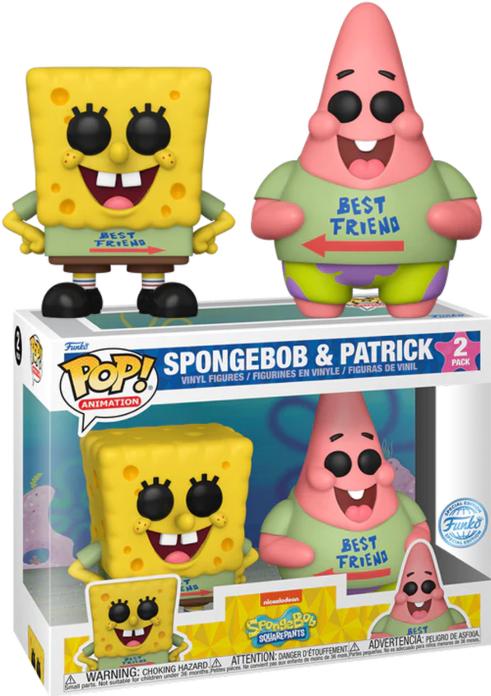 Produktbild Funko POP! 2-Pack Bob l'Eponge - Spongebob & Patrick Best Friends