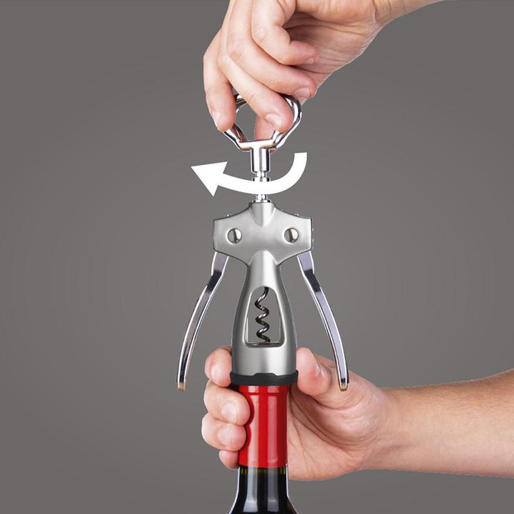 Actual product image Vacu Vin Winged Lever Corkscrew silver (Wing corkscrew)