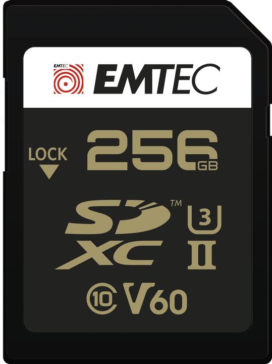 Produktbild Emtec SD 256GB UHS-II U3 V60 Ultra Pro (256 GB, SDXC, U3, UHS-II)