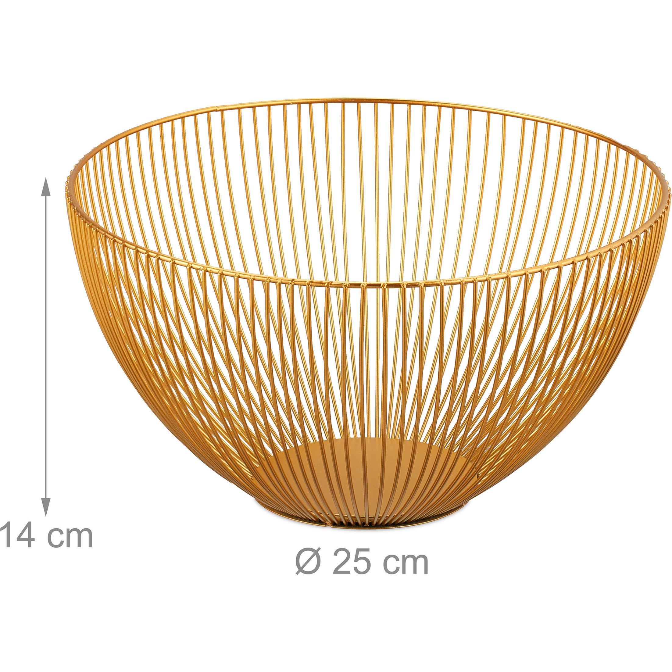 Thumbnail - Relaxdays, Dekoschale, Obstschale (25 x 25 x 14 cm)