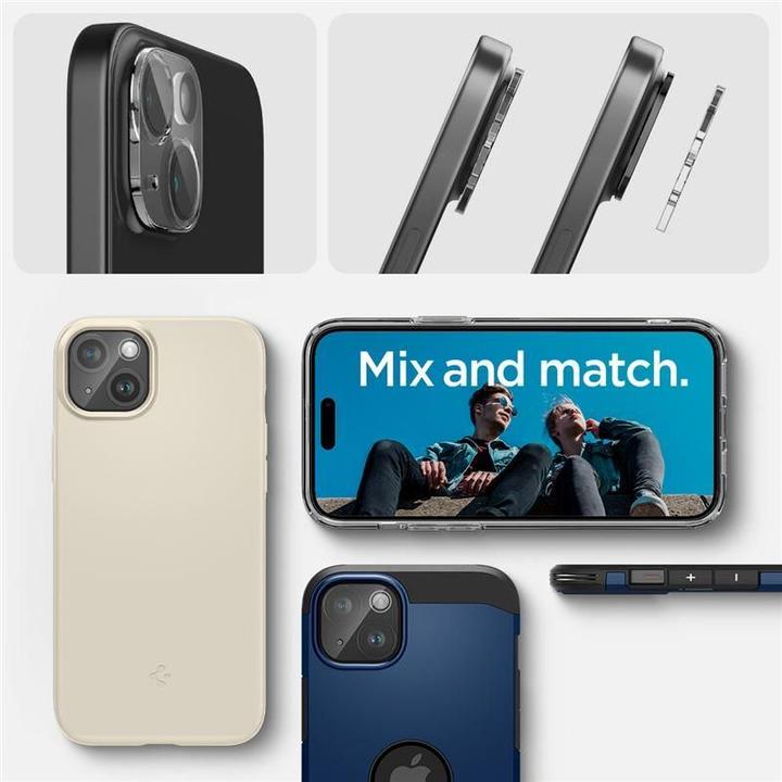 Produktbild Spigen Glas.tR Optik (2 Stück, Apple iPhone 15)