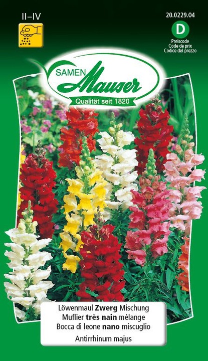 Image du produit Samen Mauser Muflier, mélange nain (Graines de plantes)