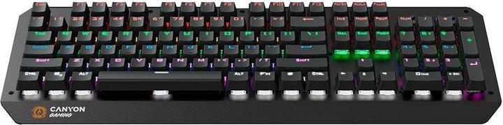 Actual product image Canyon Mechanical keyboard for games Hazard GK-6, Blue Switch, LED, US layout (Eng. Int., Cable)