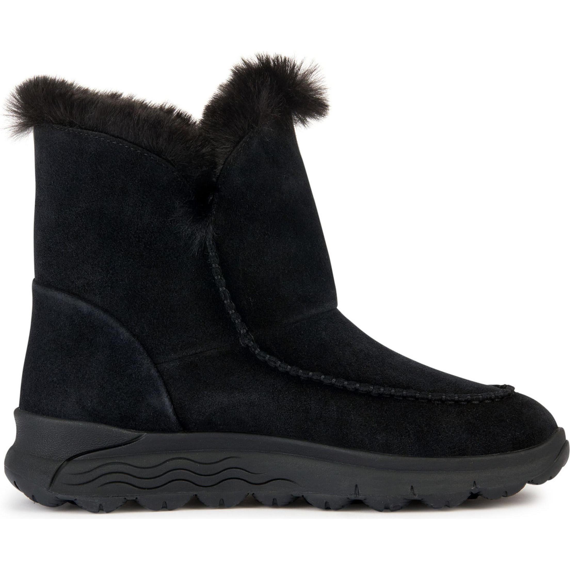 Geox, Damen, Boots + Stiefel, Spherica, Schwarz, (40)