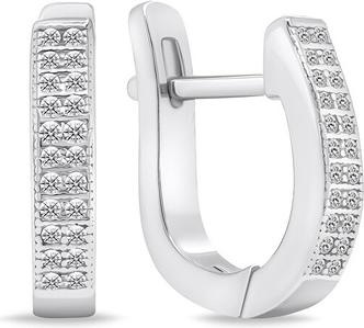 Immagine prodotto Brilio Argento - Orecchini in argento senza tempo con zirconi EA657W