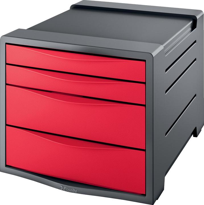 Dark grey, Red