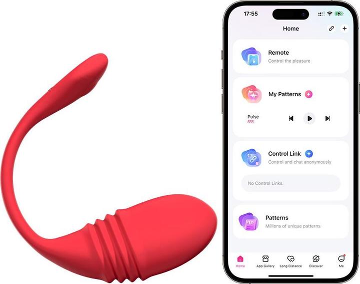 Actual product image Lovense Vulse Stoss Ei